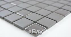 MOSAIC tile ceramic brown unglazed glass floor wall pool 18-1313-R10 f 10 sheet