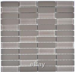 MOSAIC tile ceramic chopsticks gray unglazed glass bath wall 24-0204 f 10 sheet