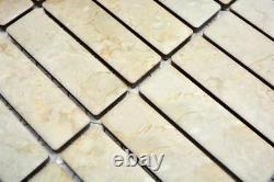 MOSAIC tile ceramic chopsticks stone look light beige wall 24-STSO45 f 10 sheet