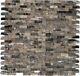 MOSAIC tile marble natural stone light brown brick emperador 40-3D76 f 10 sheet