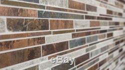 MOSAIC tile stone copper gray rust composite stone wall 47-XSK565 f 10 sheet
