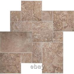MSI Floor Wall Tile 16 x 24 Mediterranean Stone Look Walnut (80-Sq-Ft Pallet)