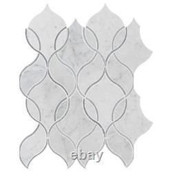 MSI Floor Wall Tile 8.66x11.63 Polished Marble Carrara White (3.2-Sq-Ft Case)
