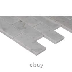MSI Floor and Wall Tile Polished Marble 12x12x10 mm White (10 sq. Ft. / case)