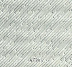 MSI GLSIL-IF8MM 12 x 12 Linear Mosaic Wall Tile Smooth Glass MultiColor