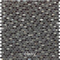 MSI SGLSMT-MNPRL8MM 12 x 12 Brick Joint Mosaic Wall Tile - MultiColor