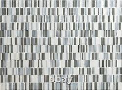 MSI SMOT-GLSB-CIST3MM Palisades Random Linear Wall Mosaic Tile Lapis