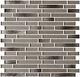 MSI SMOT-GLSIL-BLE6MM 12 x 12 Linear Mosaic Wall Tile Glossy Champagne