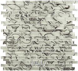 MSI SMOT-GLSIL-SUPNOV8MM 12 x 12 Linear Mosaic Wall Tile - Super Nova