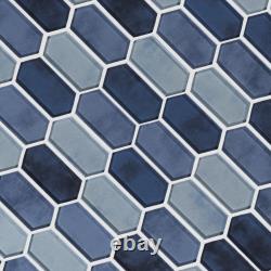 MSI SMOT-GLSPK-8MM 10 x 12 Hexagon Dot-Mounted Mosaic Wall Tile