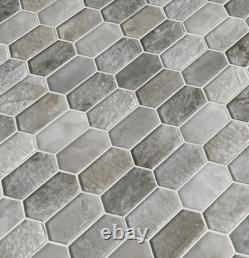 MSI SMOT-GLSPK-8MM 10 x 12 Hexagon Dot-Mounted Mosaic Wall Tile