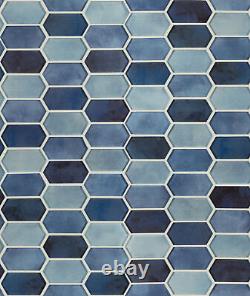 MSI SMOT-GLSPK-8MM 10 x 12 Hexagon Dot-Mounted Mosaic Wall Tile Boathouse