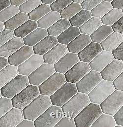 MSI SMOT-GLSPK-8MM 10 x 12 Hexagon Dot-Mounted Mosaic Wall Tile Taos
