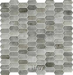 MSI SMOT-GLSPK-8MM 10 x 12 Hexagon Dot-Mounted Mosaic Wall Tile Taos
