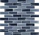MSI SMOT-GLSST-8MM-V1-2 12 x 12 Brick Mosaic Wall Tile Glossy Oceania Azul