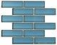 MSI SMOT-GLSST-BE8MM 12 x 12 Brick Mosaic Wall Tile Glossy Haiku Sapphire