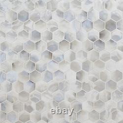 MSI SMOT-GLS-HEX6MM 3 x 3 Rectangle Wall Tile Glossy Visual - Akoya Pearl