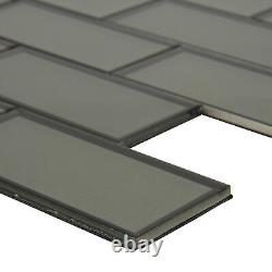 MSI SMOT-PNS-BEV-4MM 12 x 12 Brick Mosaic Wall Tile Glossy Crisson