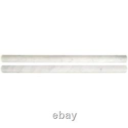 MSI Wall Tile 3/4 x 12 Polished Marble Molding Carrara White (20-In-Ft case)