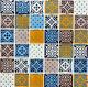 MULTICOLORED Design Translucent Mosaic tile GLASS Splashback-78B-0123 10 sheet