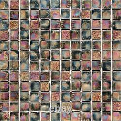 Medici and Co GLGLAGIN5858 Glamour 5/8 Square Mosaic Wall Tile Pearl