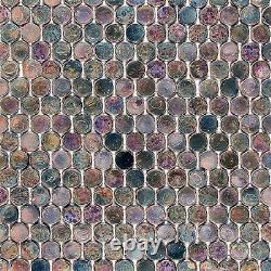Medici and Co GLGLAGRO3434 Glamour 3/4 Penny Mosaic Wall Tile Pearl
