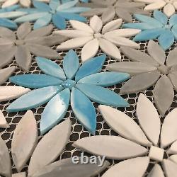 Medici and Co GLNRJAZ Jazz Varying Floral Mosaic Wall Tile - Floral