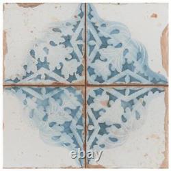 Merola Floor And Wall Tile Ceramic 13 x 13 Azul Low Sheen (12.0 sq. Ft. /Case)