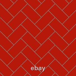Merola Tile Ceramic Floor And Wall Tile 3-7/8 x 7-3/4 Red(11.0 sq. Ft. /Case)
