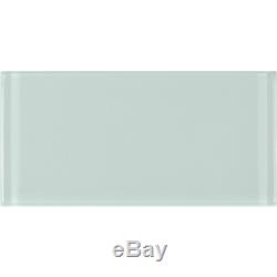 Metro Arctic Blue Subway 3 In. X 6 In. Glossy Glass Wall Tile 10 Sq. Ft. / Case