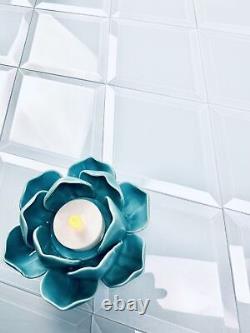 Miseno BLDFEGDIA Frosted Elegance 6 x 8 Diamond Wall Tile - Blue