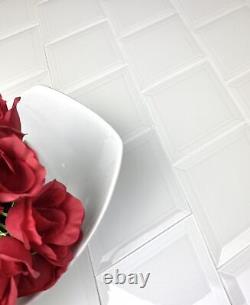 Miseno BLDFEGDIA Frosted Elegance 6 x 8 Diamond Wall Tile - Super White