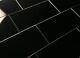 Miseno BLDFES0306 Reflections 3 x 6 Rectangle Wall Tile - Black