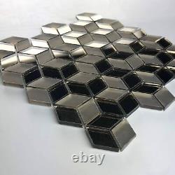 Miseno BLDMSCDIA Luxury Decor 1 x 2 Diamond Wall Mosaic Tile Accent