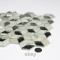 Miseno BLDMSCDIA Luxury Decor 1 x 2 Diamond Wall Mosaic Tile Crema Antique