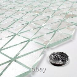 Miseno BLDMSCTPL Luxury Decor 1 x 2 Triangle Wall Mosaic Tile Birchwood