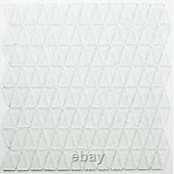 Miseno BLDMSCTPL Luxury Decor 1 x 2 Triangle Wall Mosaic Tile White