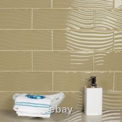 Miseno BLDPAC0412 Pacific 4 x 12 Rectangle Wall Tile - Sepia