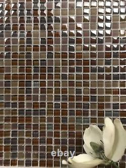 Miseno BLDPET3838 Petite 1 x 1 Square Wall Mosaic Tile - Sand
