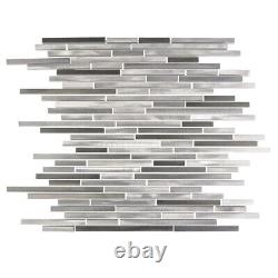 Miseno MT-ALLOYLINEARSHTHIN Alloy Thin Metal Visual Wall Tile Grey