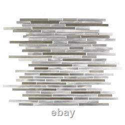 Miseno MT-ALLOYLINEARSHTHIN Alloy Thin Metal Visual Wall Tile Silver
