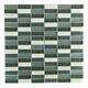 Miseno MT-EARTH5/8RECT Earth 1 x 2 Glass Visual Wall Tile Grey
