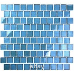 Miseno MT-SCENERY1SQ Scenery 1 X 1 Glass Visual Wall Tile Blue