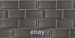 Miseno MT-WHSFOB0306-EG Forever 3 x 6 Rectangle Wall Tile - Grey