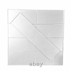 Miseno MT-WHSMTR0306-SH Metallics 3 x 6 Rectangle Wall Tile - Silver