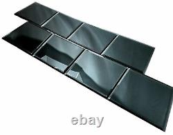 Miseno MT-WHSREF0808-GR Grey Reflections 8 Square Wall Tile Glossy Visual