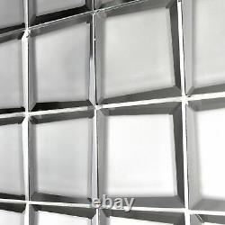 Miseno MT-WHSREM0303-SI Reflections 3 Square Wall Mosaic Tile Silver