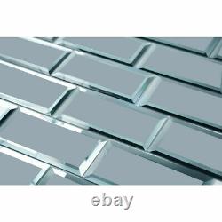 Miseno MT-WHSREM0306-GR Reflections 3 x 6 Rectangle Wall Tile Grey