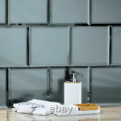 Miseno MT-WHSREM0808-GR Grey Reflections 8 Square Wall Tile Matte Visual