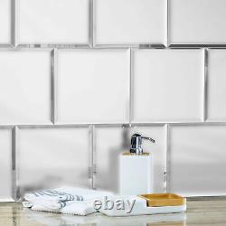 Miseno MT-WHSREM0808-SI Silver Reflections 8 Square Wall Tile Matte Visual